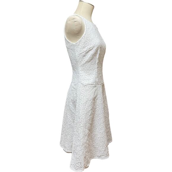 B.Smart Sleeveless A-Line Dress White Floral 9-10 - Picture 5 of 5